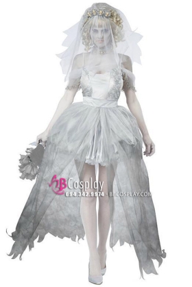 Trang Phục Cô Dâu Ma Váy 2 Tầng