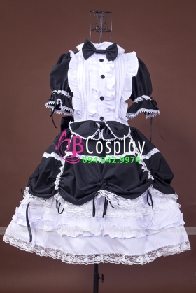 Đầm Lolita Đen Trắng