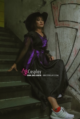 Đầm Phù Thủy Dài Có Nón