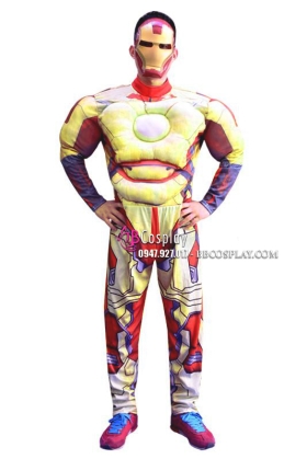 Trang Phục Ironman Cơ Bắp - Màu Vàng