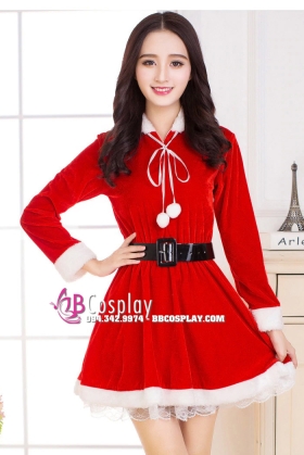 Đầm Noel Liền Nón Dễ Thương