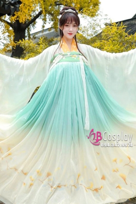 Hán Phục Ngân Hạnh Chiết Ngực