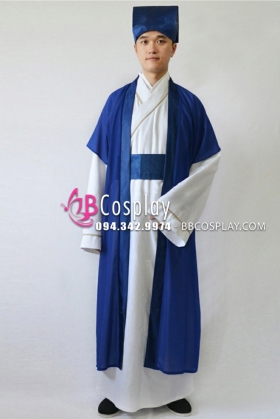 Cổ Trang Trung Quốc Kiểu Công Tôn Sách - Màu Xanh Dương