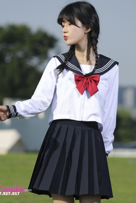 Đồng Phục Nữ Sinh Cơ Bản Tay Dài - 3 Sọc