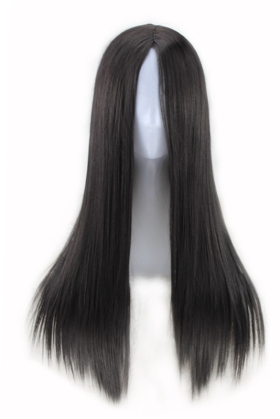 Tóc Giả Đen 2 Mái Dài 70Cm