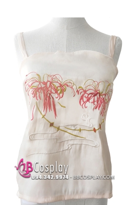 Yếm Cổ Trang Mặc Hán Phục Bỉ Ngạn Đỏ