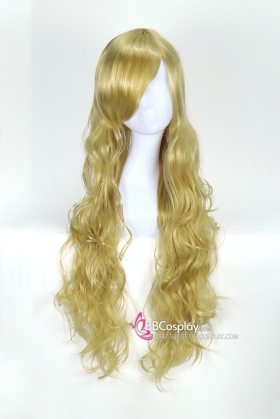 Tóc Giả Vàng Gold Xoăn Dài