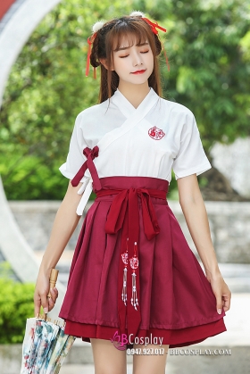 Hán Phục Cách Tân Mèo Đỏ