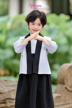 Kimono Bé Trai - Mẫu Trắng