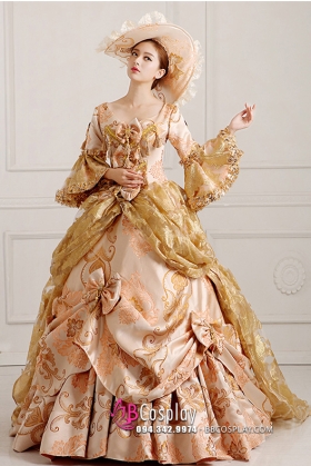 Đầm Công Nương Lavyda Vàng Gold