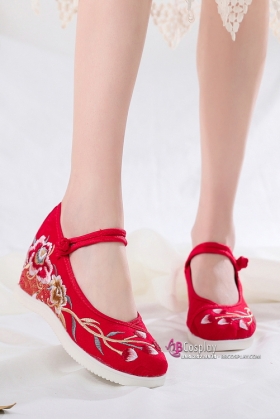 Giày Thêu Hán Phục Đế 6cm Size 37 38