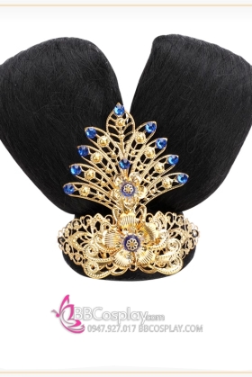 Búi Tóc Tiên Nữ Hằng Nga - Kèm Phụ Kiện Vàng Xanh