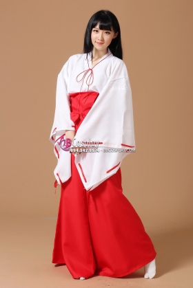 Trang Phục Hakama Cosplay Nhật Bản Kikyou - Inuyasha
