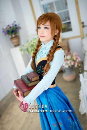 Tóc Giả Nâu 2 Bím Thắt Sẵn - Anna