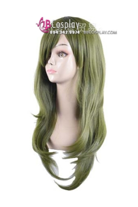 Tóc Giả Xanh Rêu 60Cm KG Mới 100% Giảm Sâu Dọn Kho