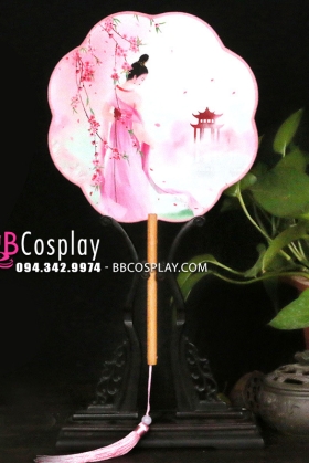 Quạt Mỹ Nhân Hoa- Mỹ Nhân Bên Hồ