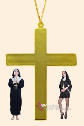 Dây Chuyền Thánh Giá Nhựa Giả Kim Loại