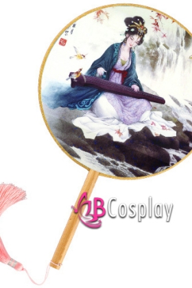 Quạt Tròn Mỹ Nhân- Mỹ Nhân Phổ Cầm