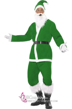 Đồ Ông Già Noel Nhung Xanh Lá