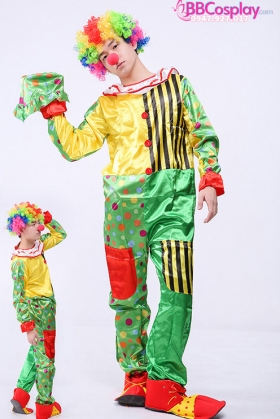 Trang Phục Chú Hề Nam Vàng Xanh