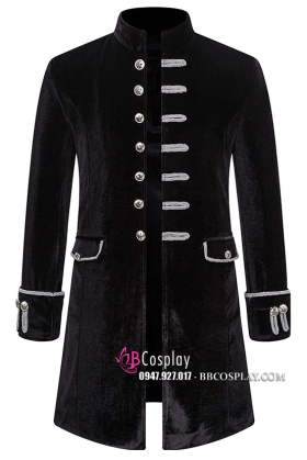 Vest Napoleon Đen Nhung