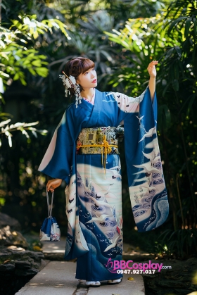 Kimono Xanh Kounotori