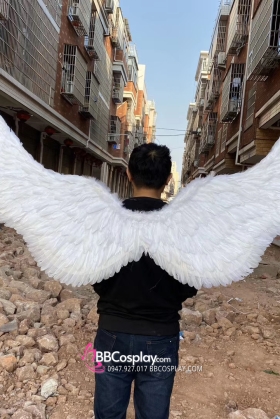 Cánh Thiên Thần Trắng Lông Ngỗng 160Cm X 90Cm