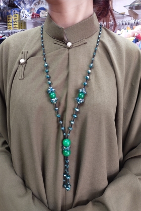 Phụ Kiện Vòng Cổ Thạch Lục Bảo