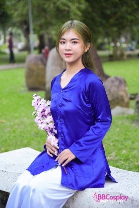 Đồ Bà Ba Xanh Dương Trơn