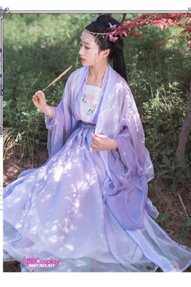 Hán Phục Hải Đường Tử Sắc