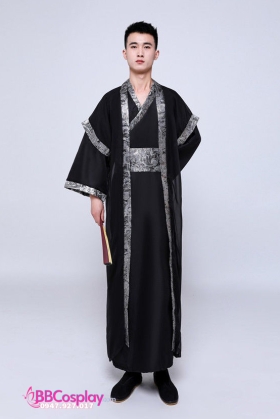 Đồ Cổ Trang Vương Gia Đen Viền Xám