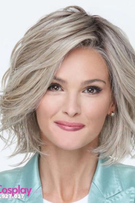 Tóc Giả Ngắn Vang Kim Ngắn Xoăn Nhẹ