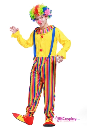 Trang Phục Chú Hề Nam Màu Vàng Sọc