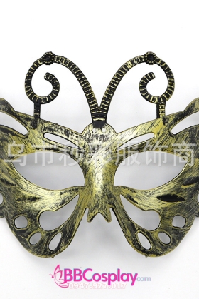 Mặt Nạ Nửa Mặt Hình Bướm - Màu Vàng