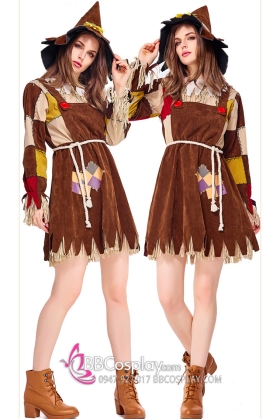 Bộ Hoá Trang Halloween Bù Nhìn Dorothy Of Oz