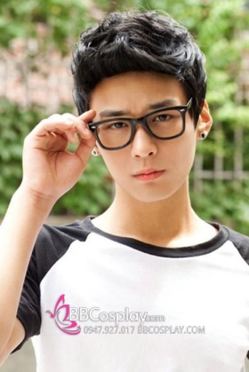 Tóc Giả Nam Hàn Quốc Mái Vuốt Ngược