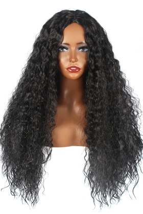 Tóc Giả Đen Xoăn Dài