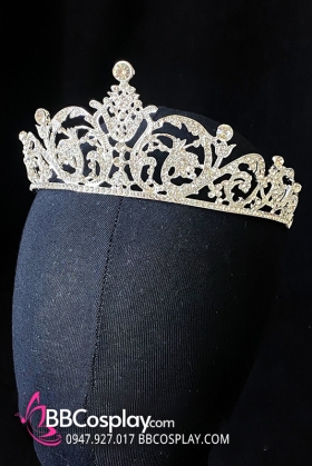 Vương Miện Tiara Bạc Trắng