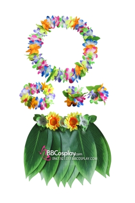 Váy Hawaii Lá Cọ Bằng Vải - Mẫu Mới