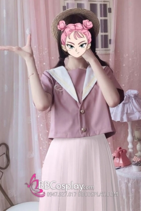 Tramg Phục Nữ Sinh Hồng Ruốc Váy Trắng Siêu Cuteee Size Lớn