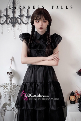 Đầm Dạ Hội Wednesday - Có Size Cho Bé