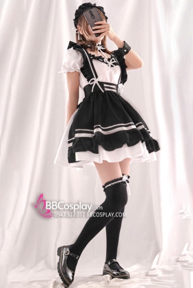 Đồ Nàng Hầu Maid Nikki Tạp Dề Đen