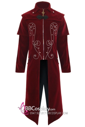 Tuxedo Gothic Đỏ Nhung 18Th Century