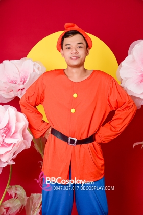 Trang Phục Chú Lùn Happy Trong Bạch Tuyết Và 7 Chú Lùn Áo Cam Quần Xanh