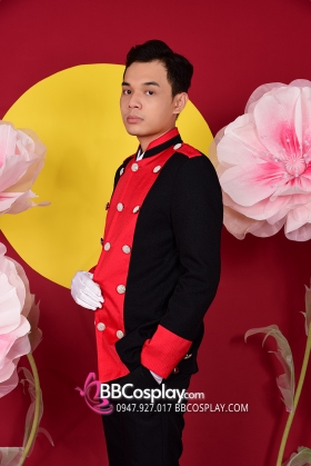 Trang Phục Door Men Đỏ Đen Thanh Lịch
