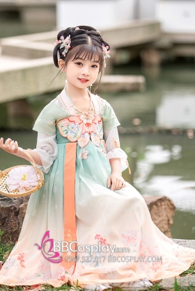 Váy Tiểu Tiên Nữ Hằng Nga Cho Bé Tay Ngắn