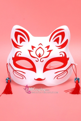 Mặt Nạ Hồ Ly - Màu Đỏ Hoa Sen