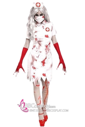 Trang Phục Nữ Y Tá Kinh Dị Halloween