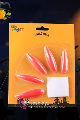 Móng Tay Quỷ Dị Dán Keo Hoá Trang Halloween