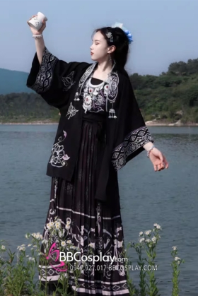 Hán Phục Miêu Thời Tống Khoác Đen